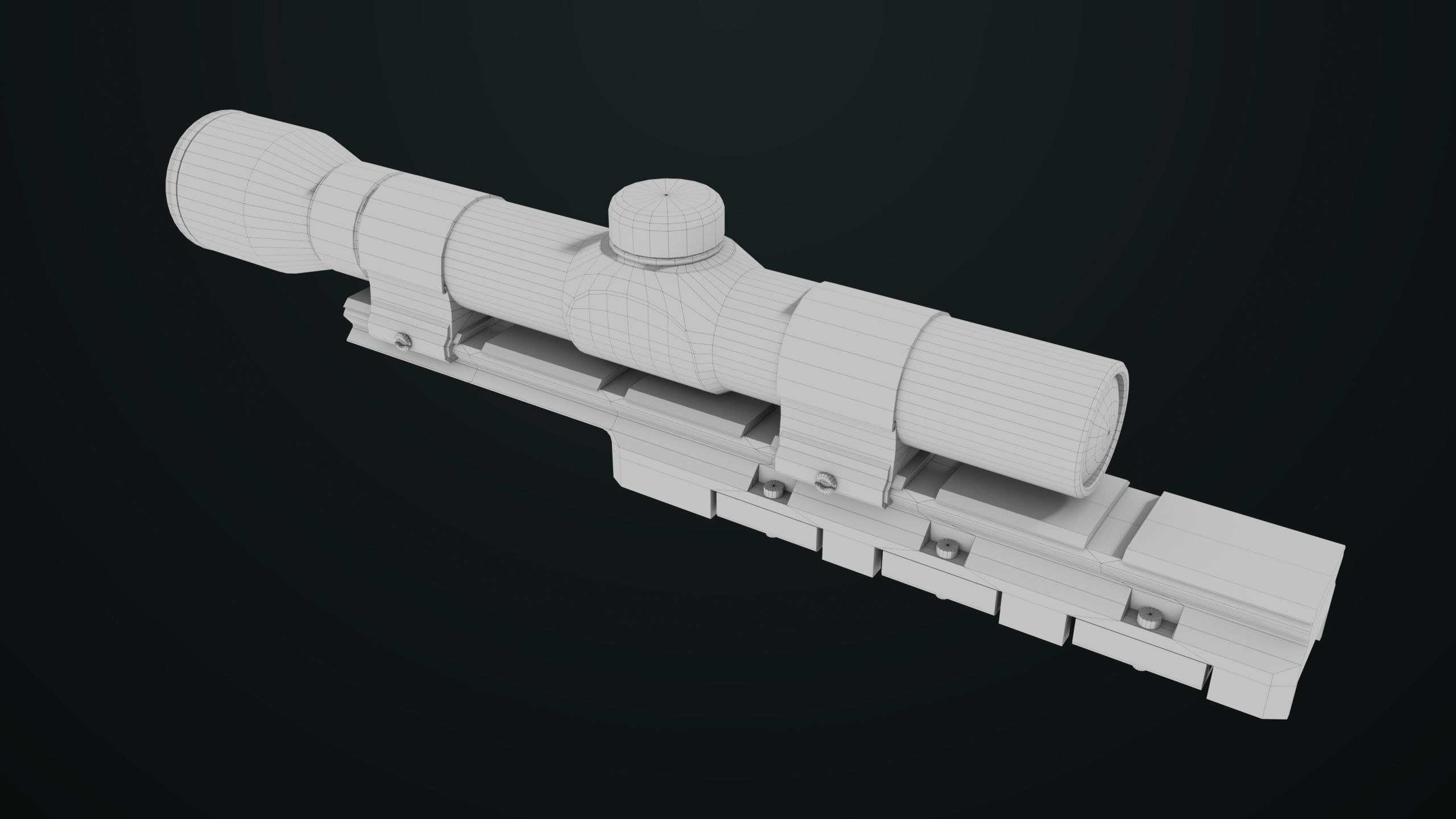 Revolver 04 Silver Model Taurus Raging All PBR Unity UE Textures Low-poly 3D model_29