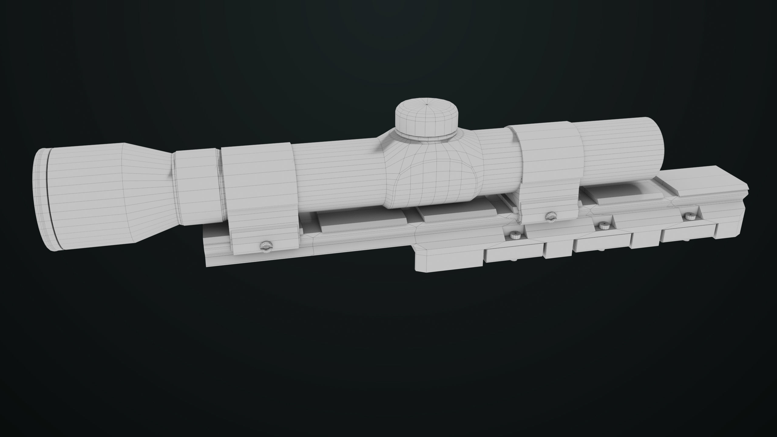 Revolver 04 Silver Model Taurus Raging All PBR Unity UE Textures Low-poly 3D model_45