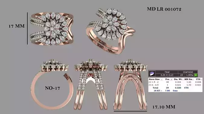 Adjustable Ring 3D print model