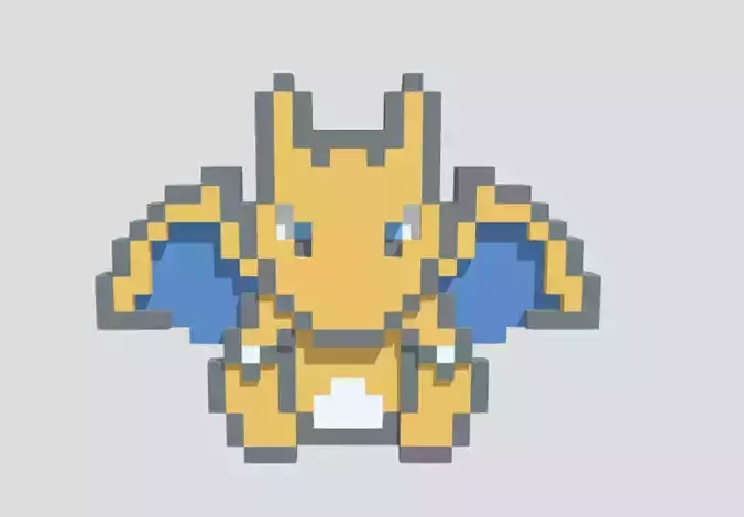 Dragon Pixel  3D model