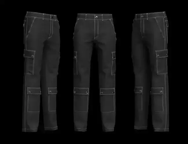 Cargo Pant 3d Model
