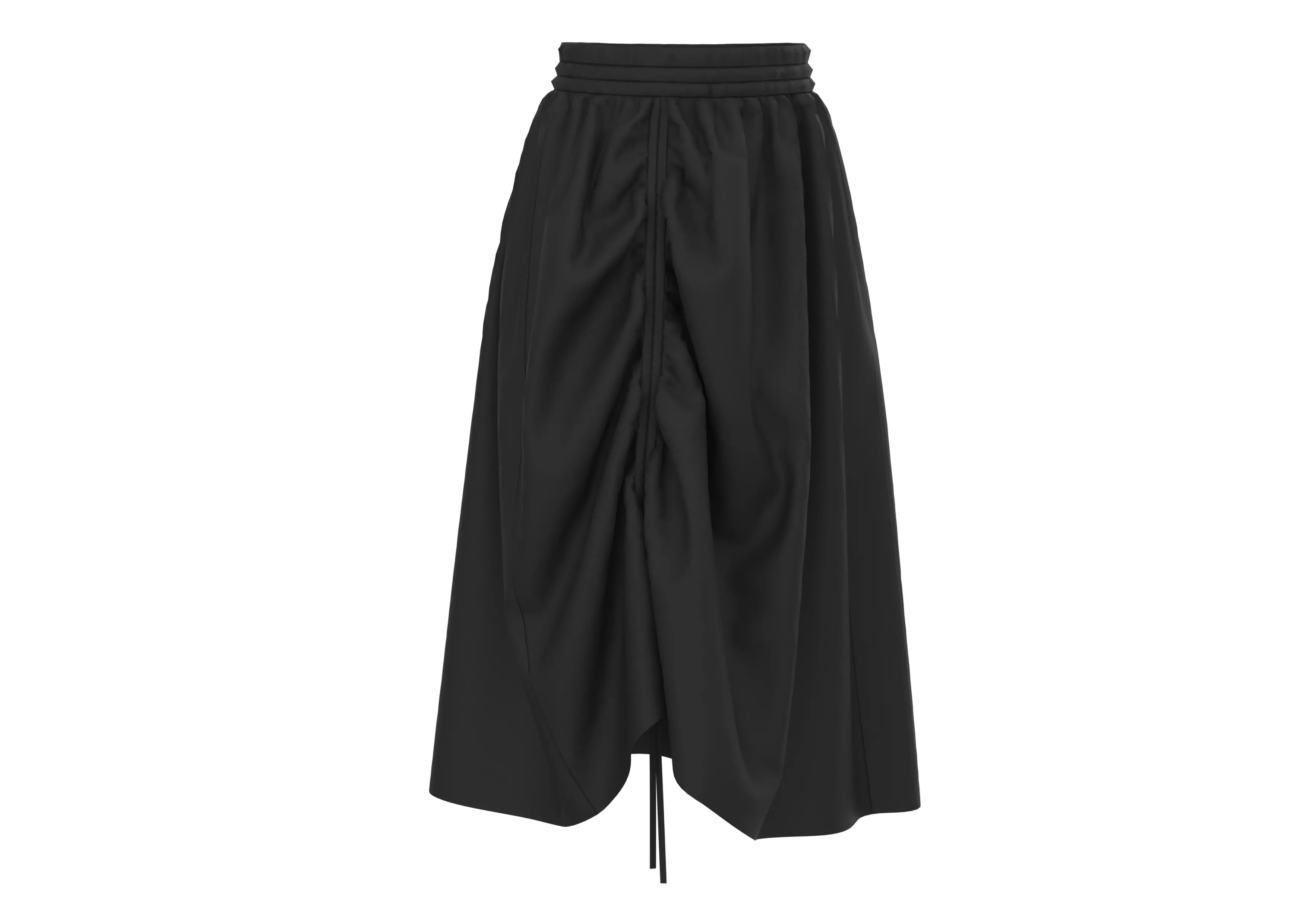 Black Drawstring Skirt Free low-poly 3D model