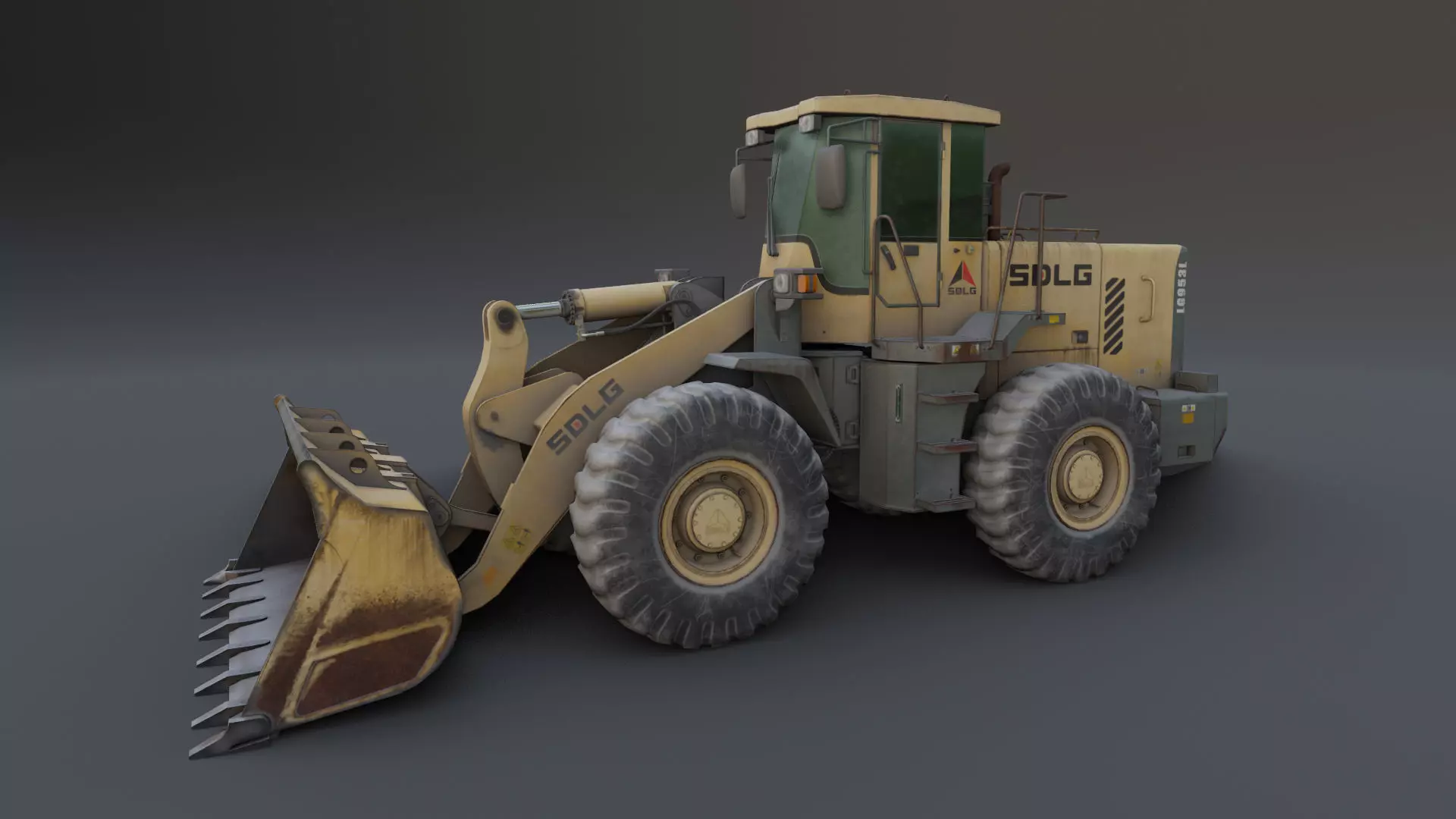 SDLG Bulldozer 3D model Low-poly 3D model_0