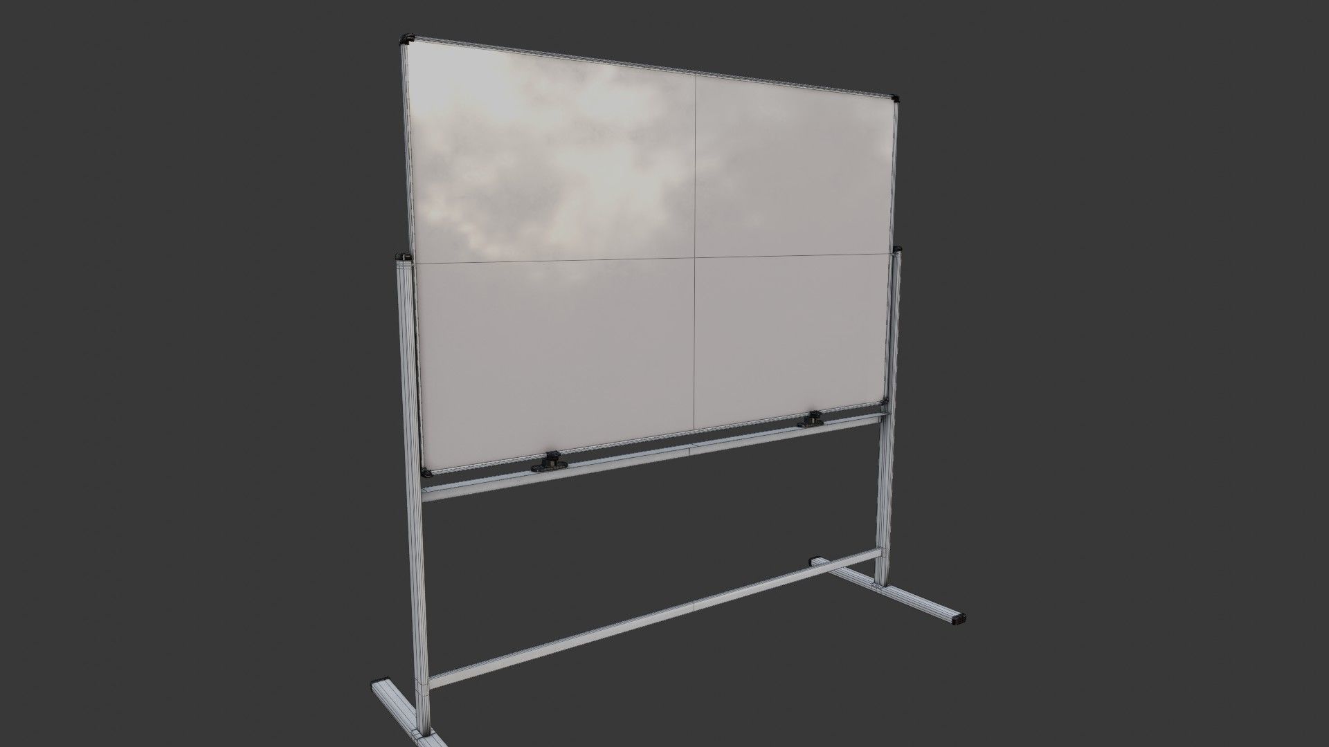 Whiteboard Low-poly 3D model_6