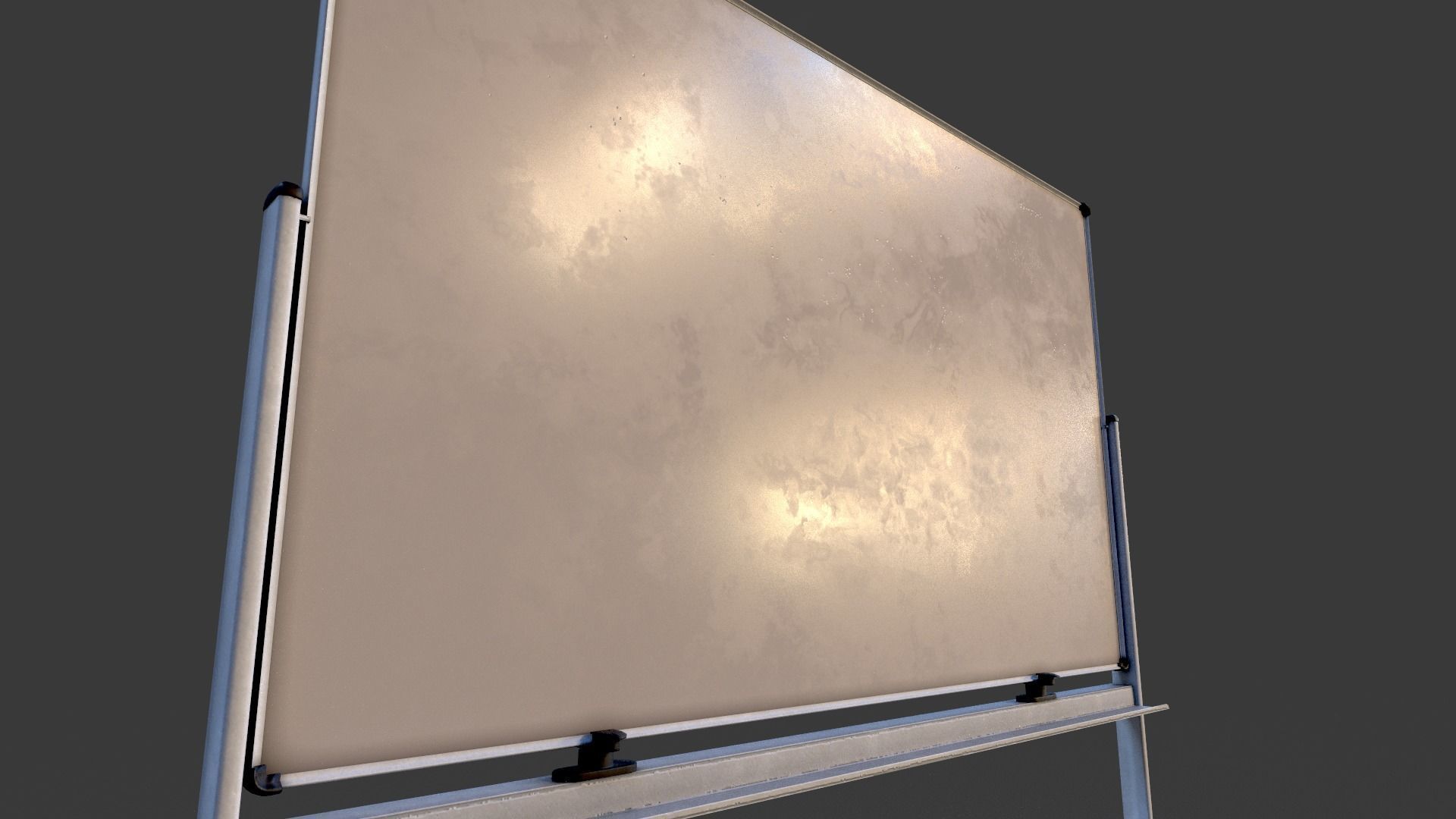 Whiteboard Low-poly 3D model_1