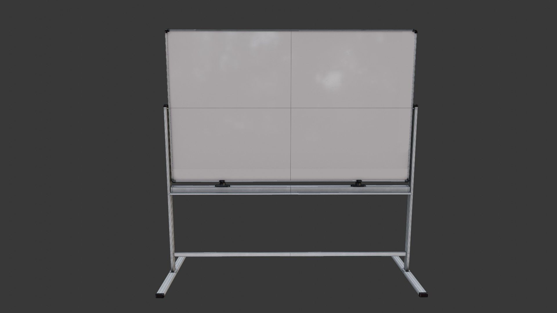 Whiteboard Low-poly 3D model_4