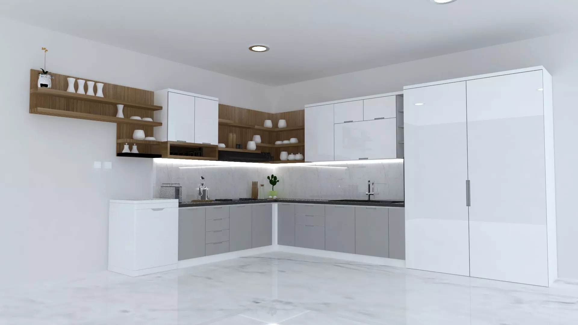 kitchen set 3D model_0