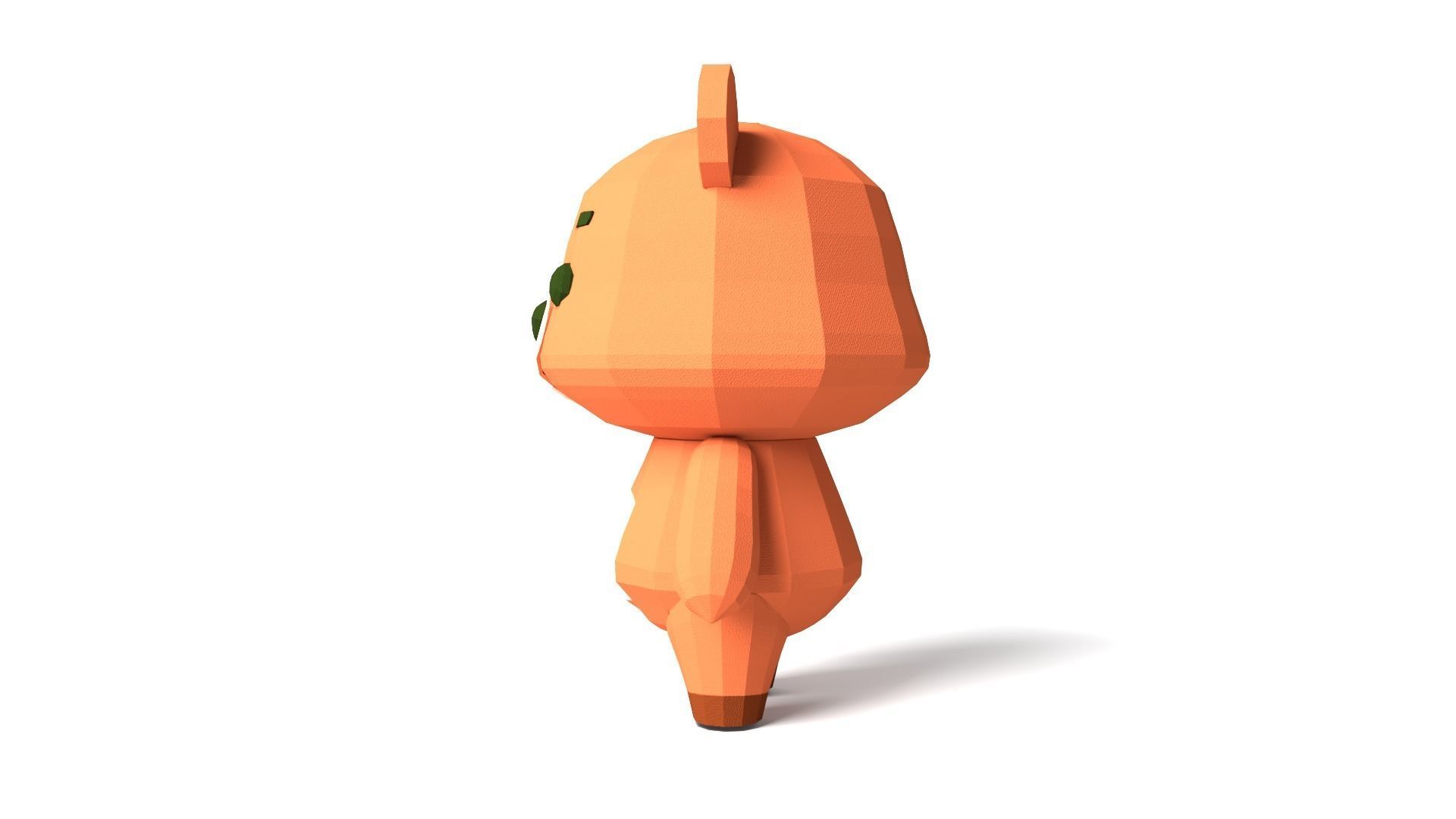 Character B100 Bear Cute Low-poly 3D model_3