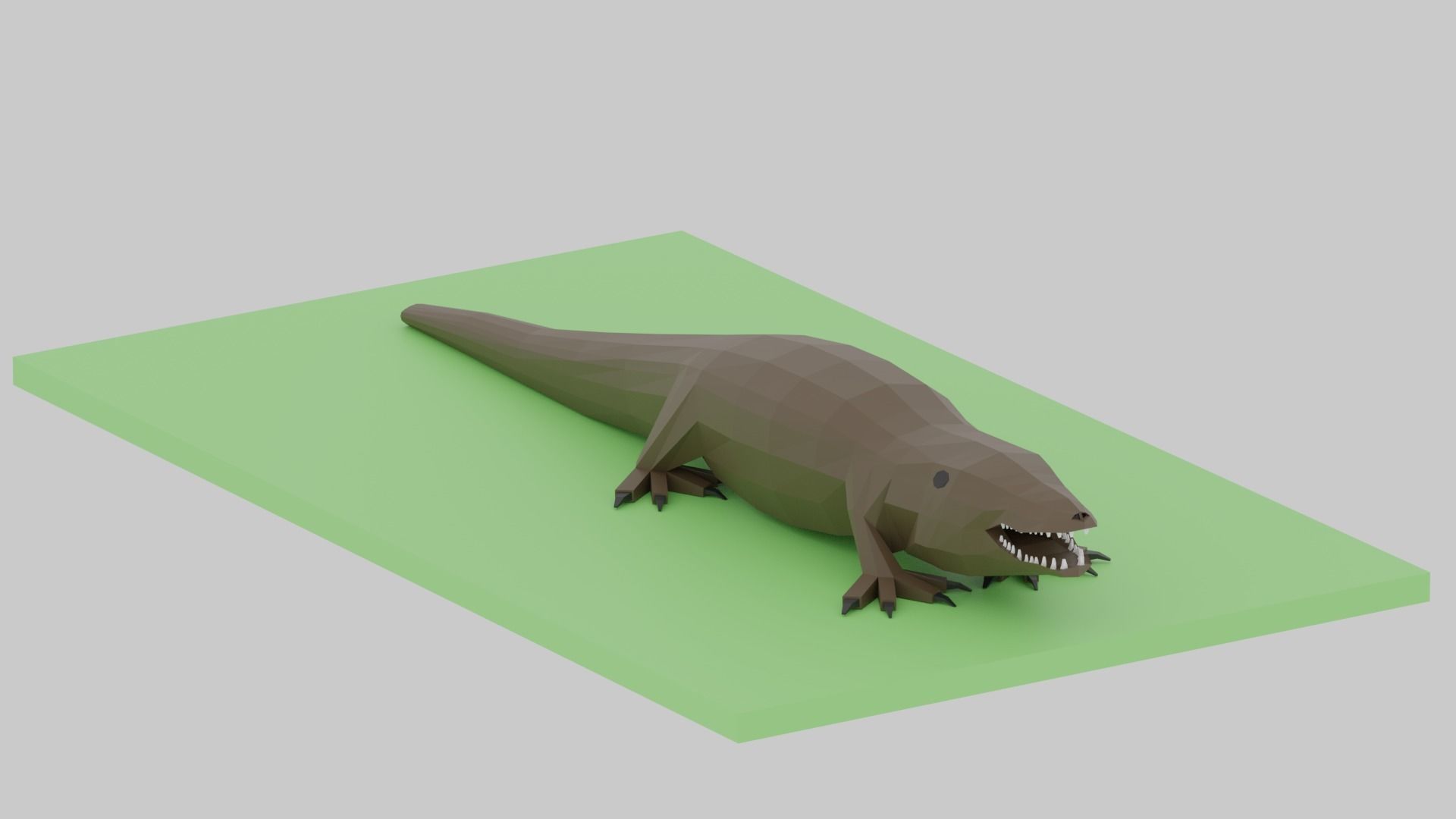 Cartoon LowPoly African Animals Collection Low-poly 3D model_11