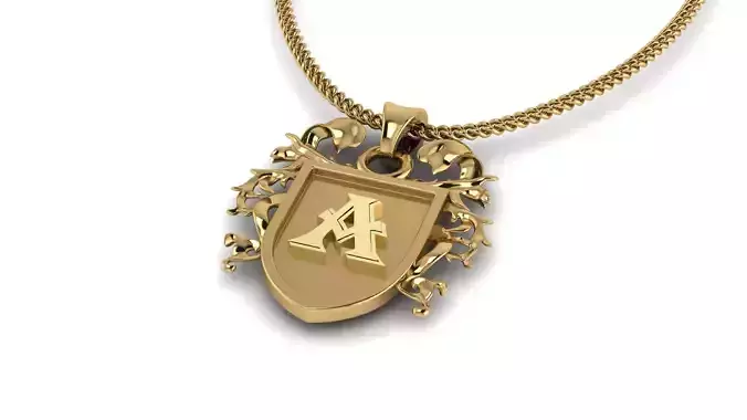 Letter A  - Pendant  Name 