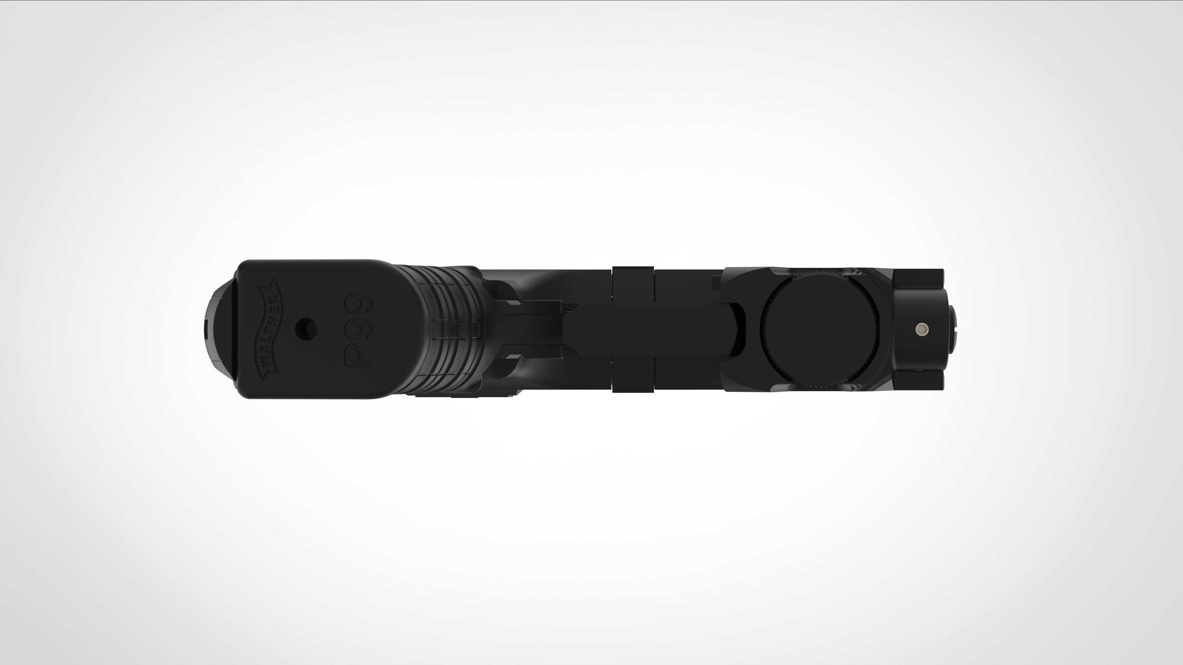 Modified Walther P99 from the movie Underworld 3d model 3D model_12