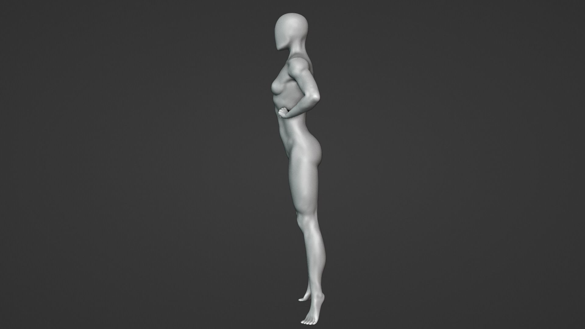 Female Anatomy Sculpture 3D print model_6