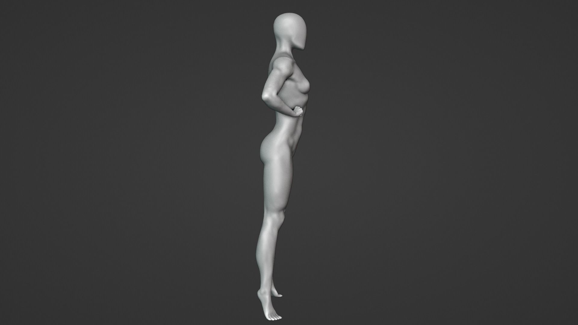 Female Anatomy Sculpture 3D print model_4
