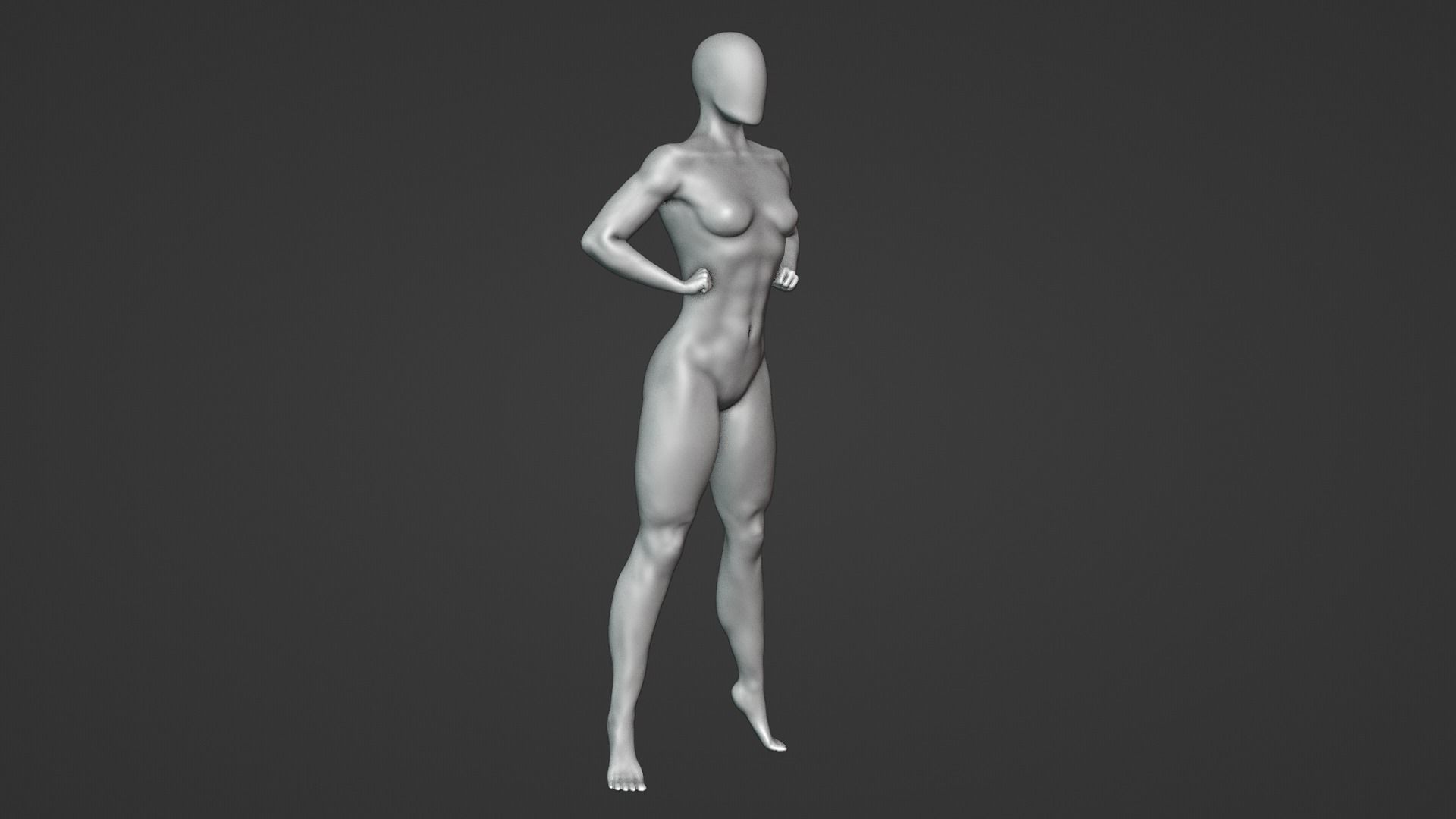 Female Anatomy Sculpture 3D print model_3