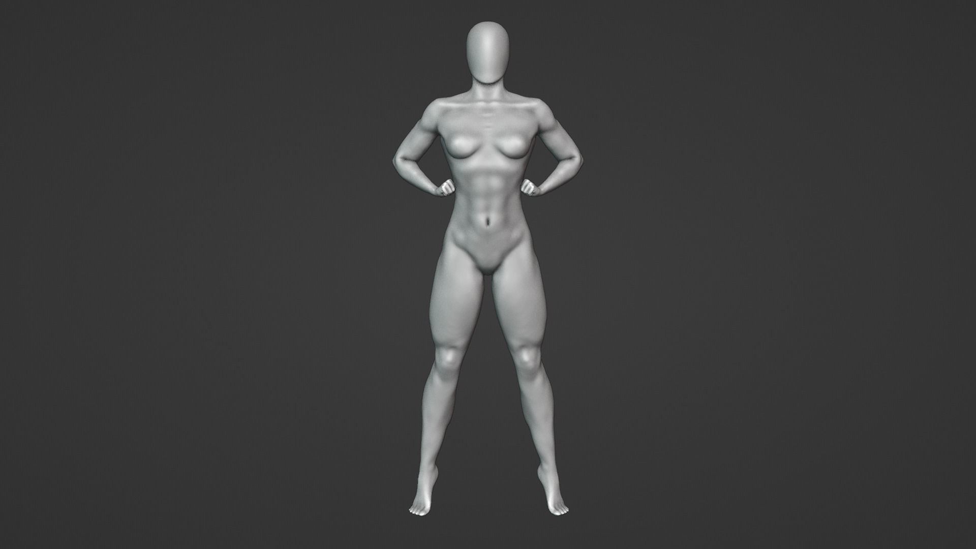 Female Anatomy Sculpture 3D print model_2