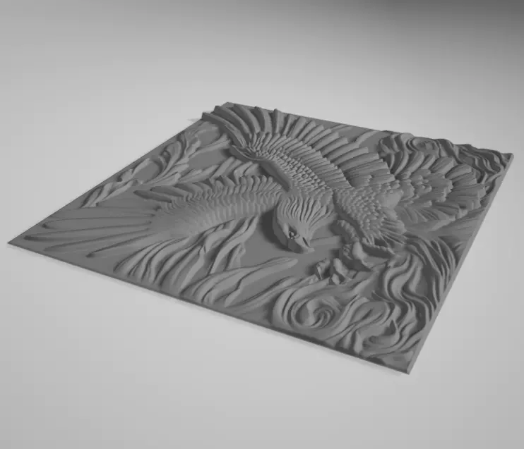eagle 3D print model_3