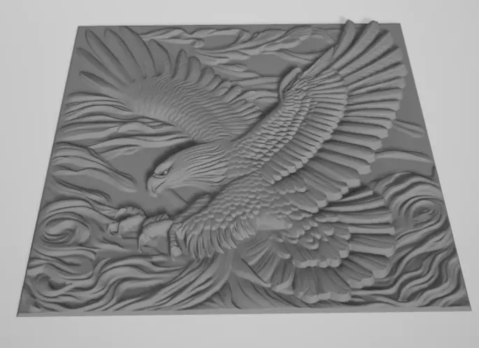eagle 3D print model_1