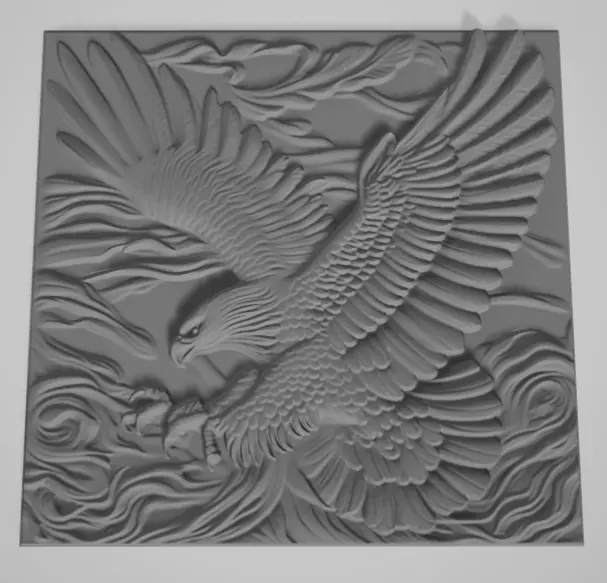 eagle 3D print model_2
