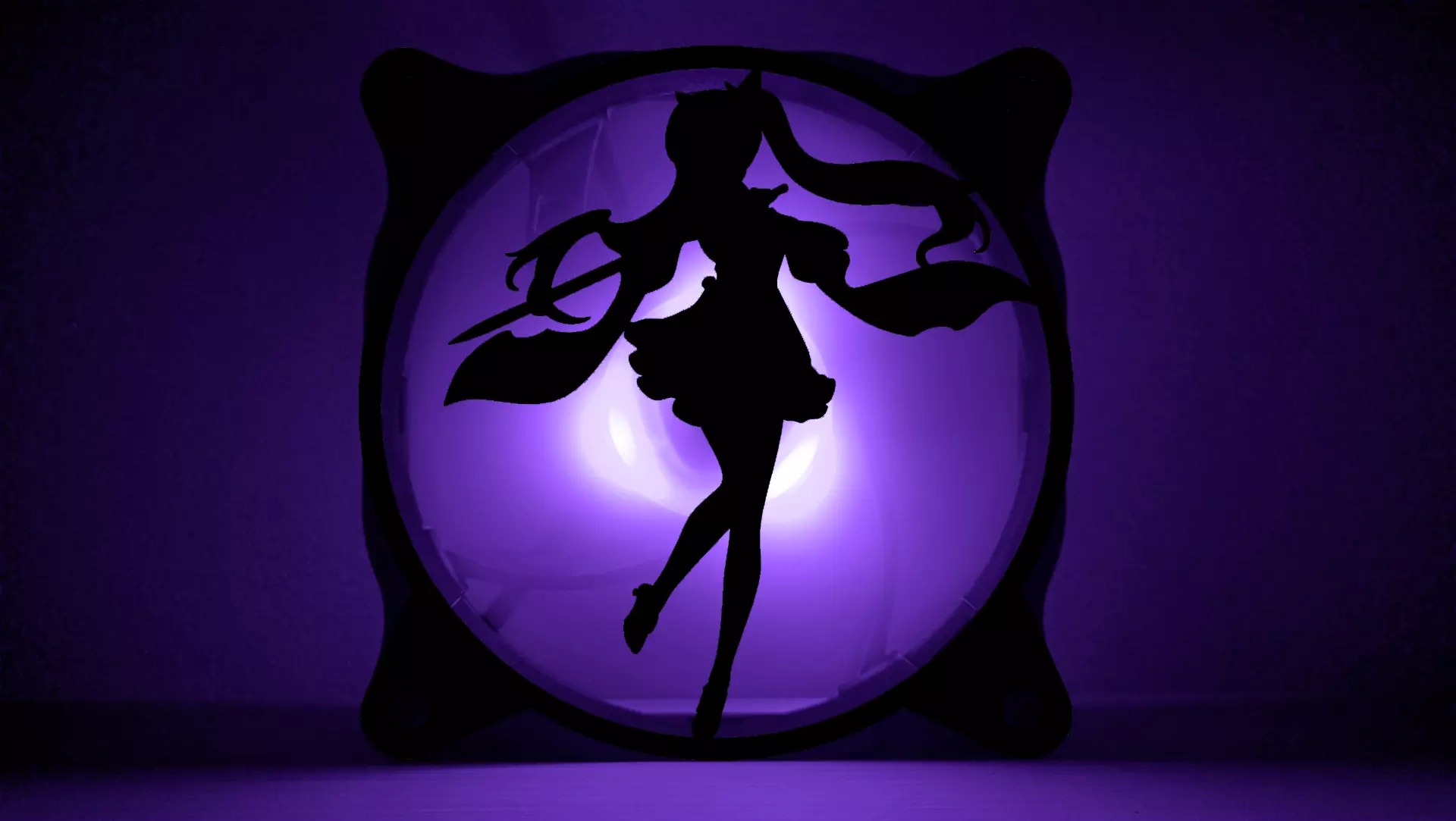 Genshin Impact Keqing PC fan cover 3D print model