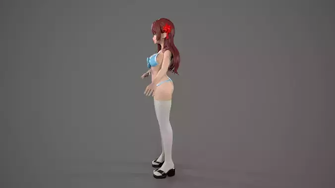 miku cartoon 3D model
