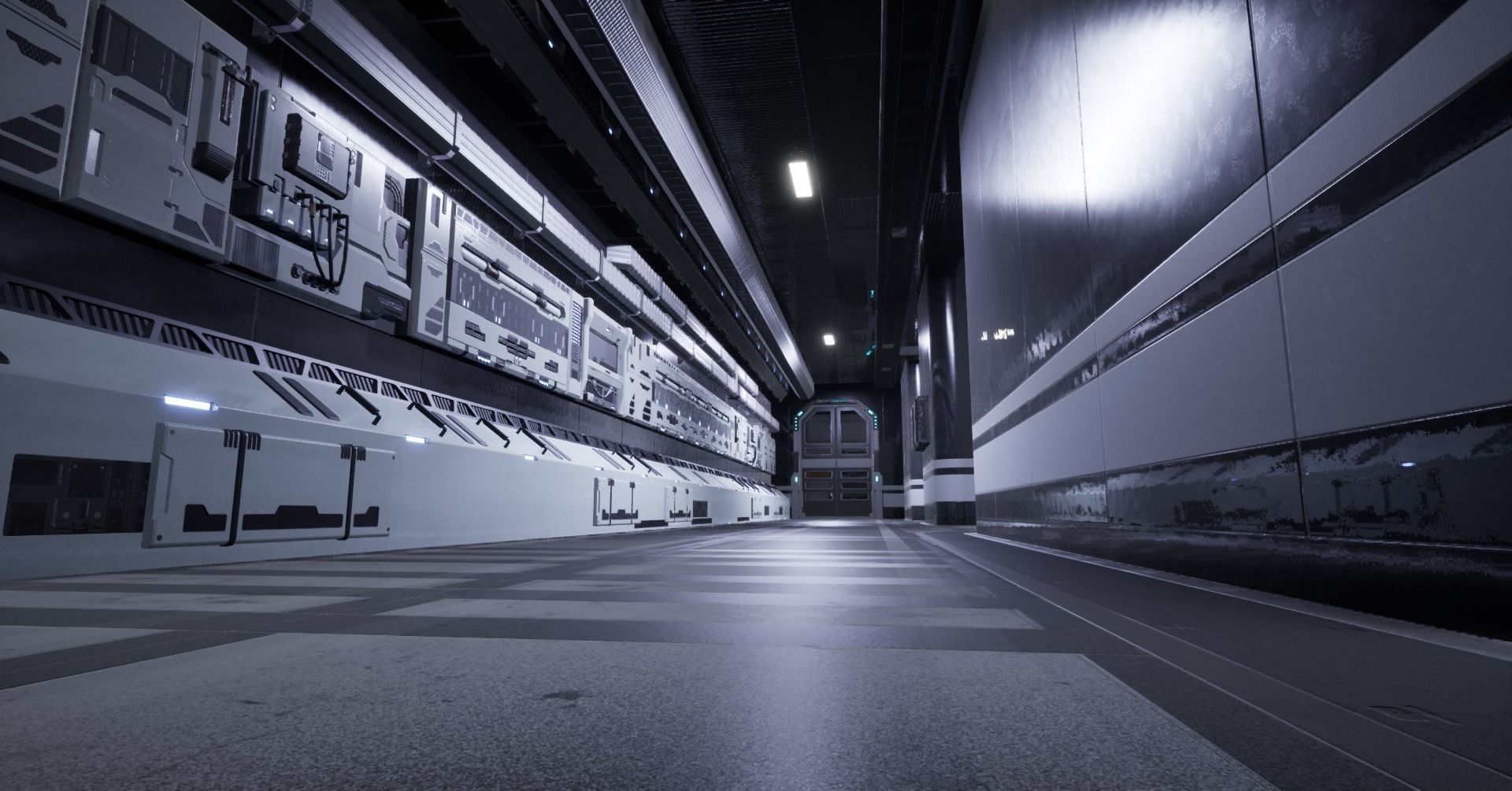 Modular Scifi Base pack all colors customizable Low-poly 3D model_13