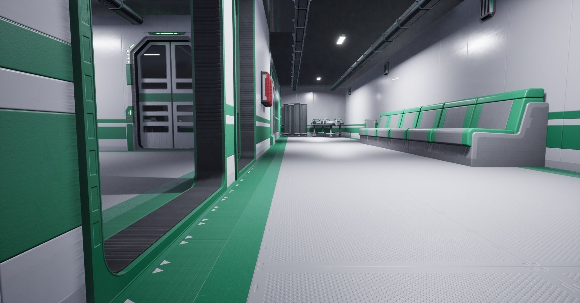 Modular Scifi Base pack all colors customizable Low-poly 3D model_18