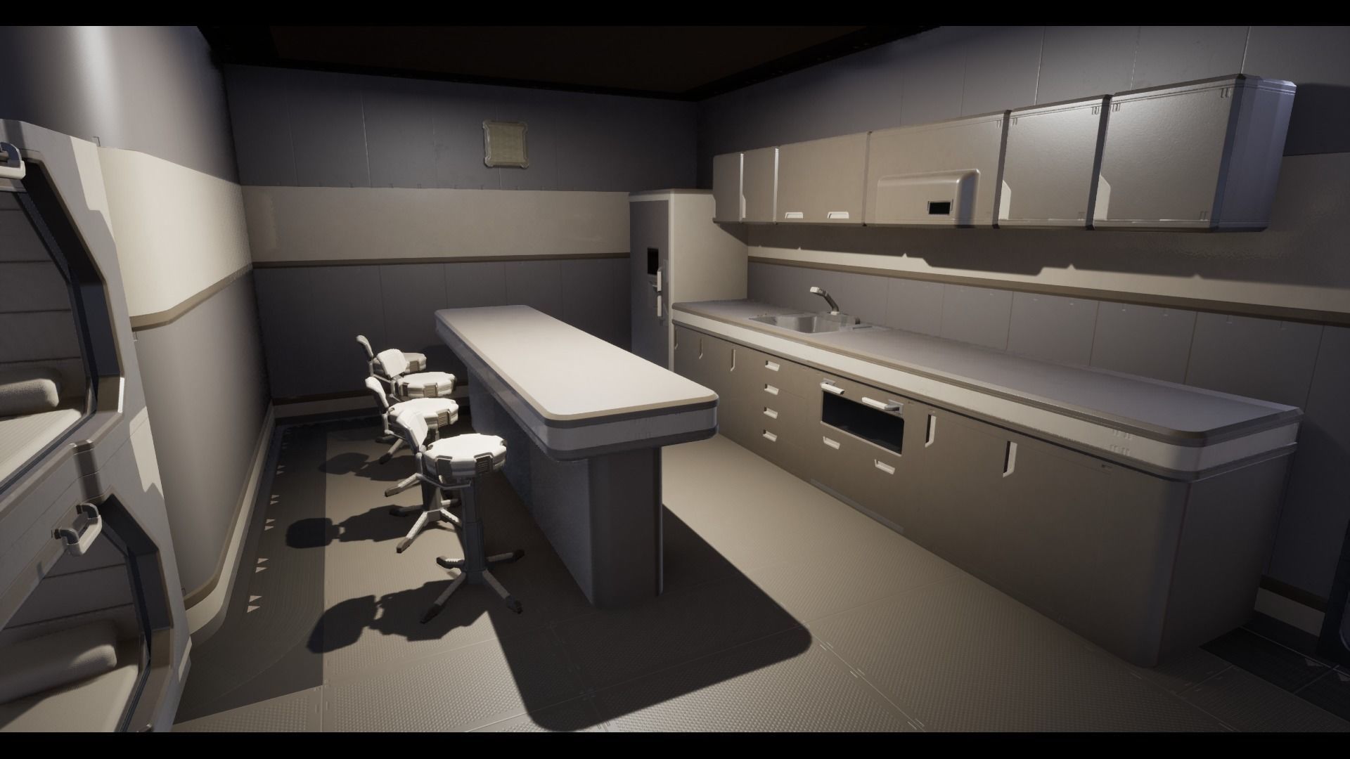 Modular Scifi Base pack all colors customizable Low-poly 3D model_27