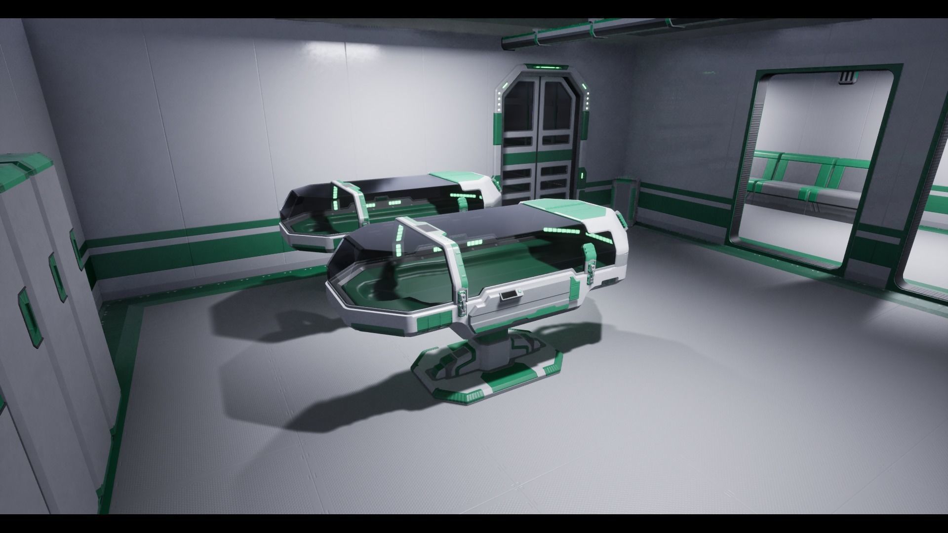 Modular Scifi Base pack all colors customizable Low-poly 3D model_17