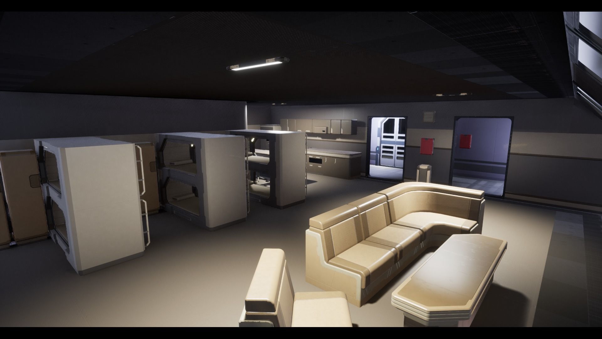 Modular Scifi Base pack all colors customizable Low-poly 3D model_26