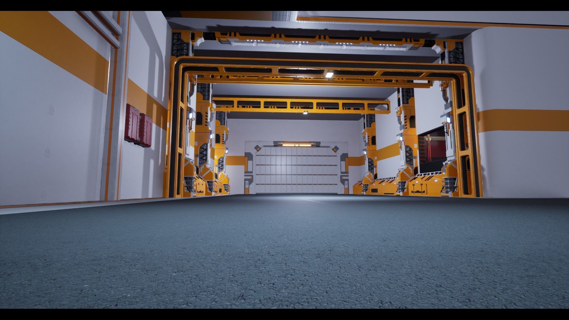 Modular Scifi Base pack all colors customizable Low-poly 3D model_22