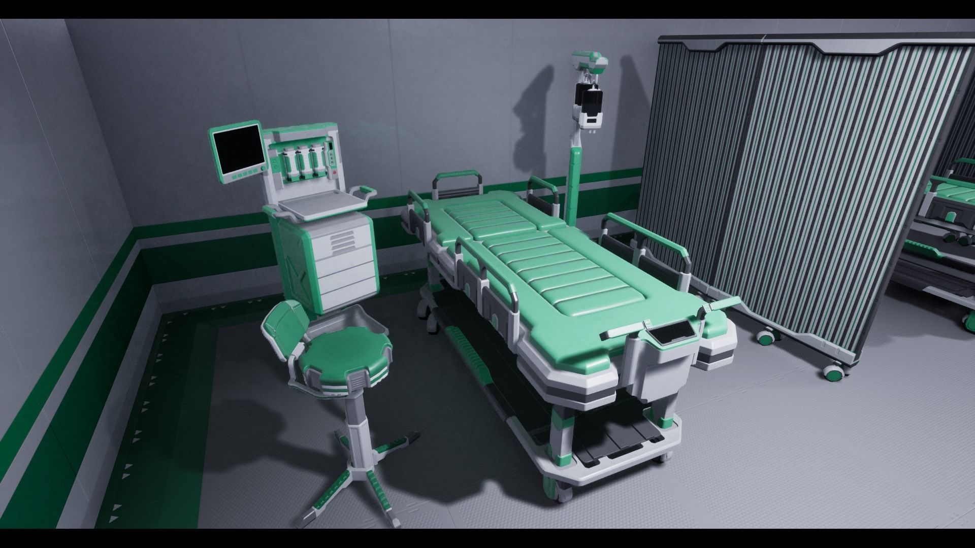 Modular Scifi Base pack all colors customizable Low-poly 3D model_20