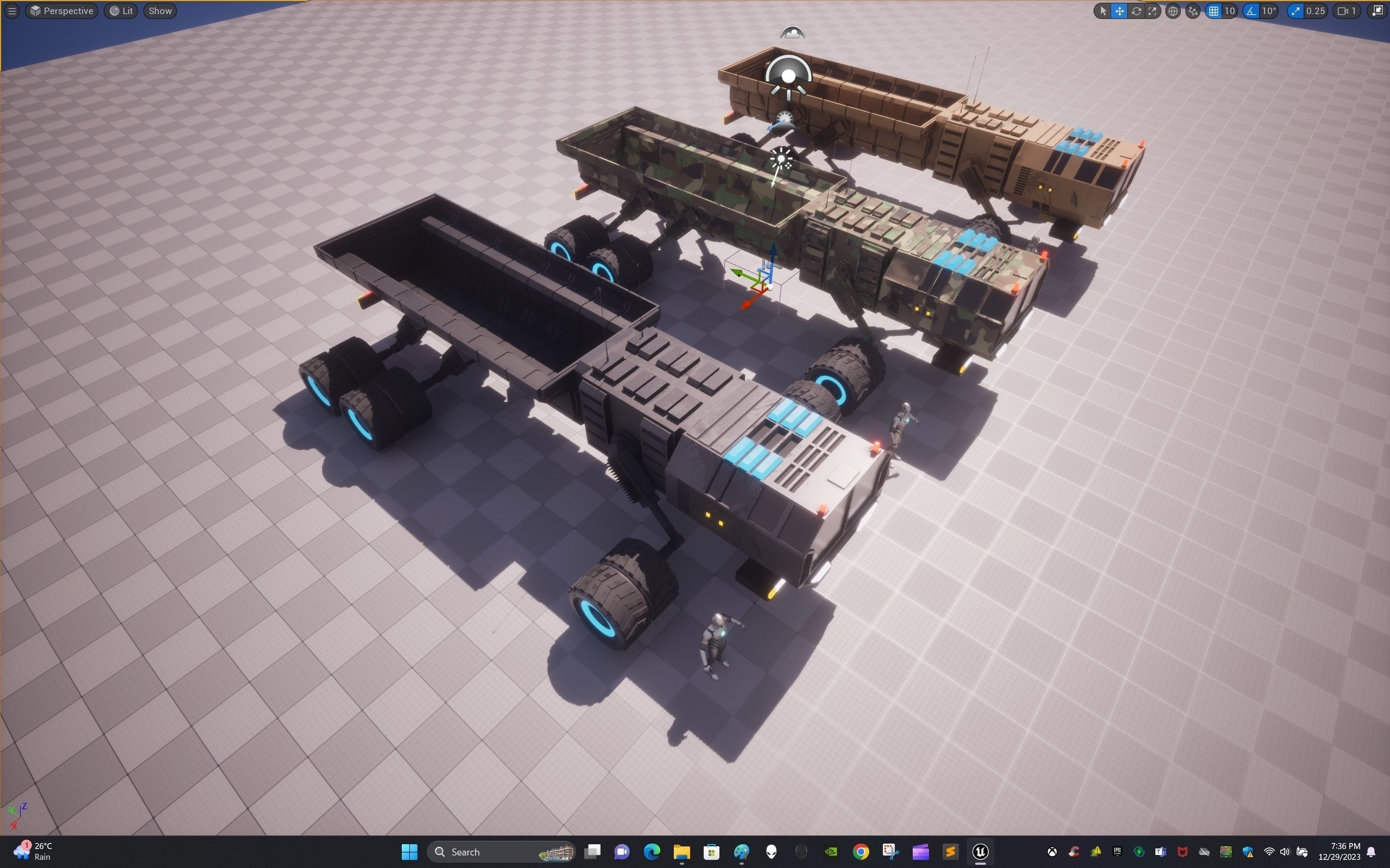 Rover Four Low-poly 3D model_30