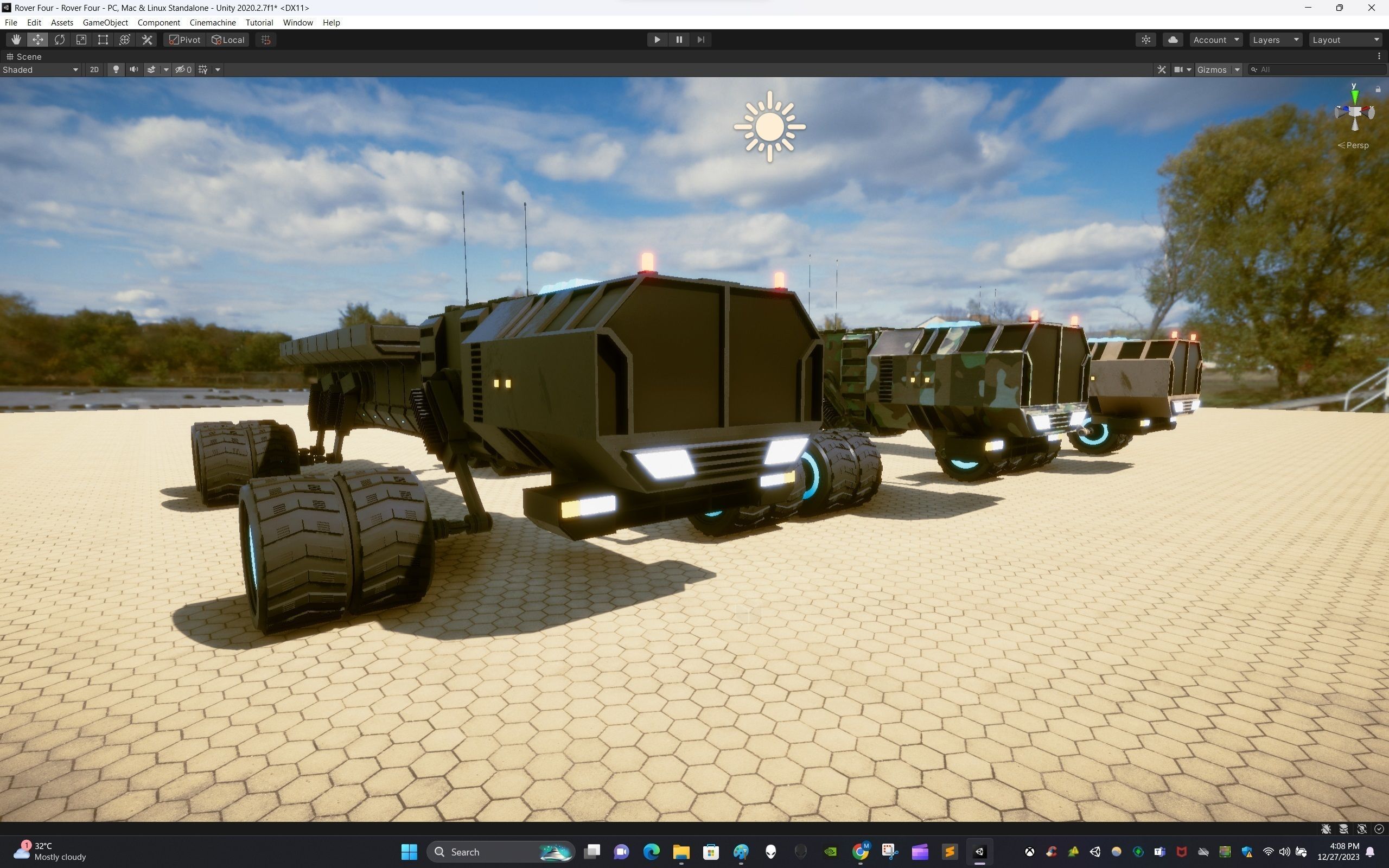 Rover Four Low-poly 3D model_16