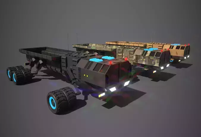 Rover Four Low-poly 3D model