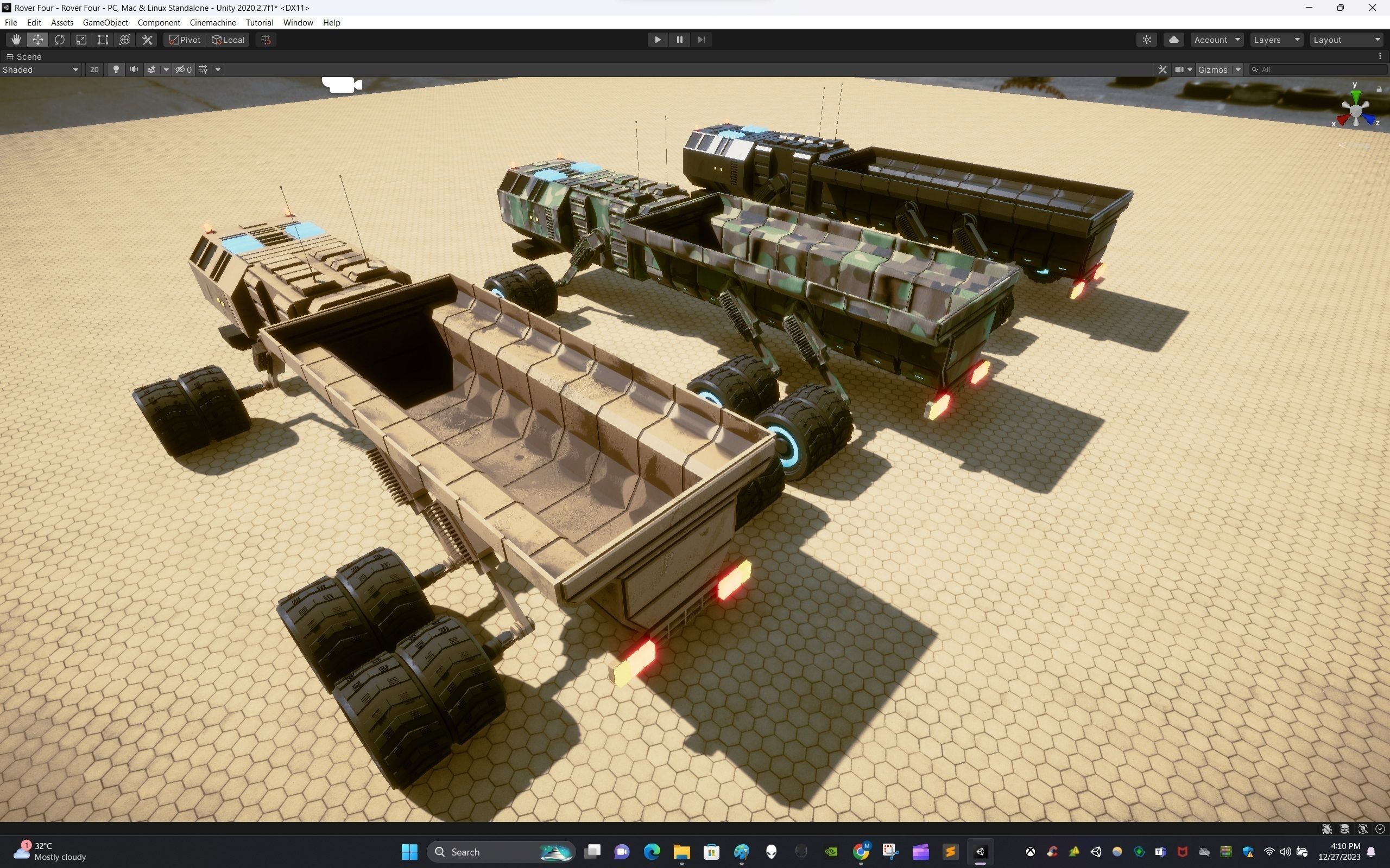 Rover Four Low-poly 3D model_18