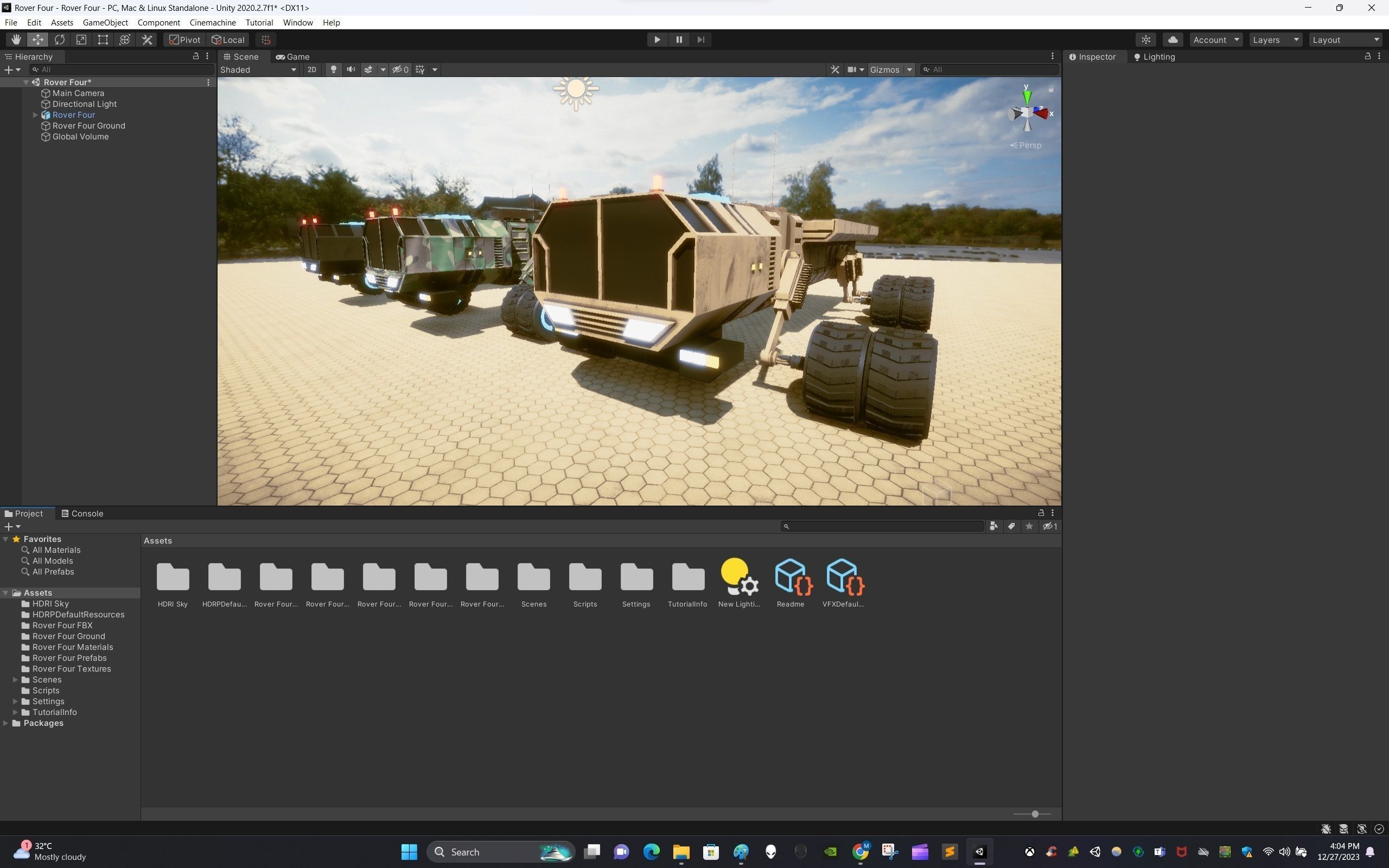 Rover Four Low-poly 3D model_12