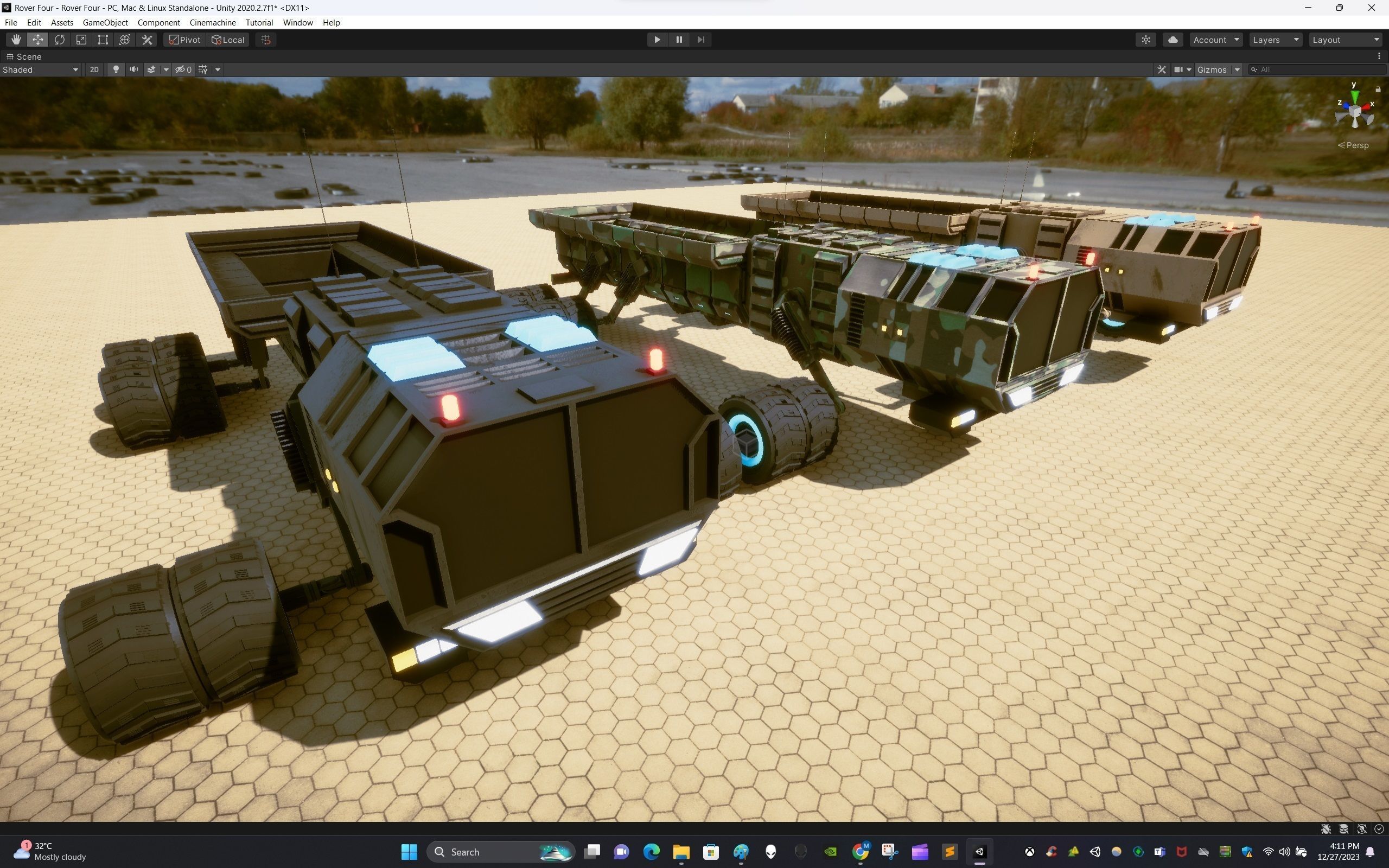 Rover Four Low-poly 3D model_20