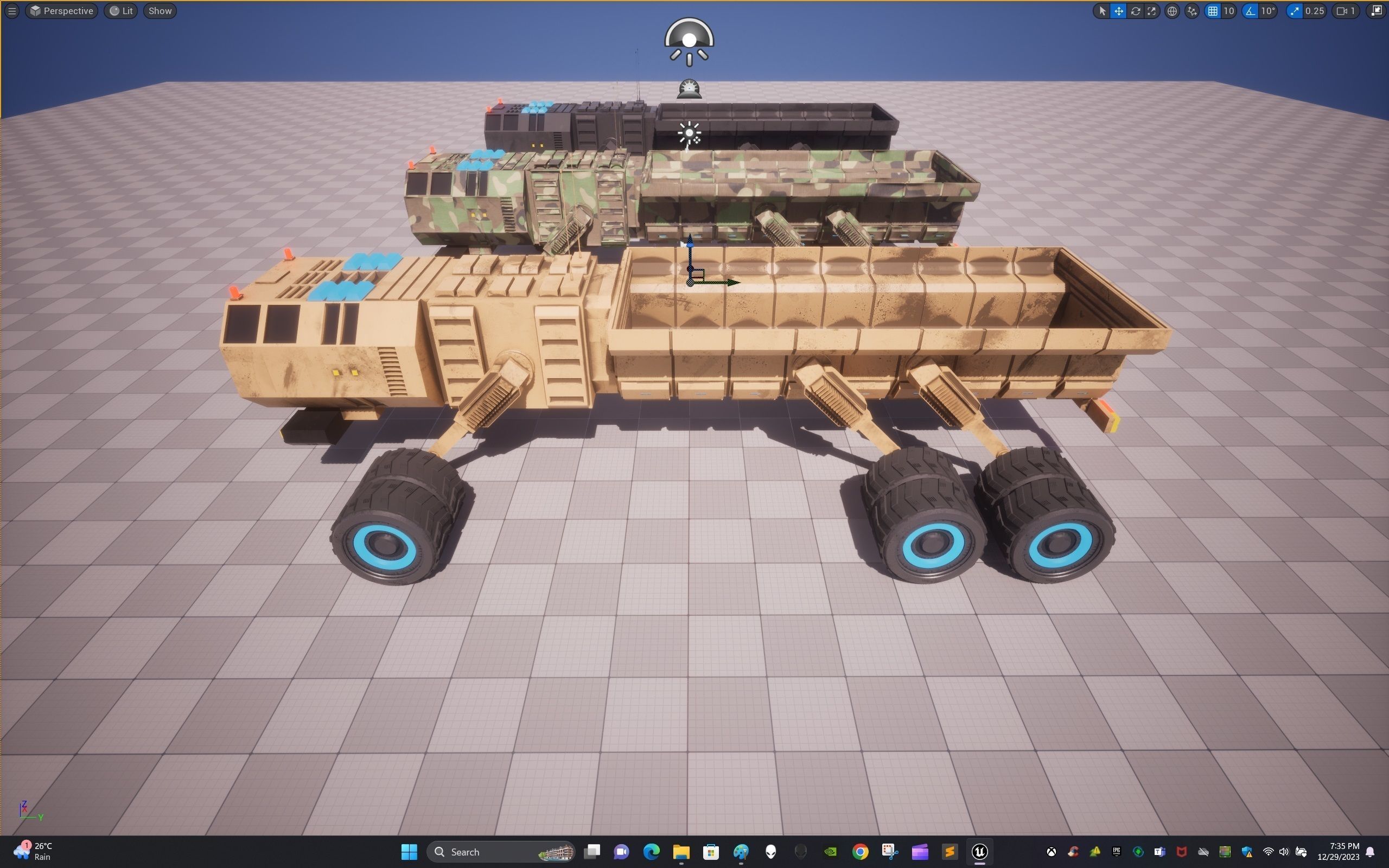 Rover Four Low-poly 3D model_29