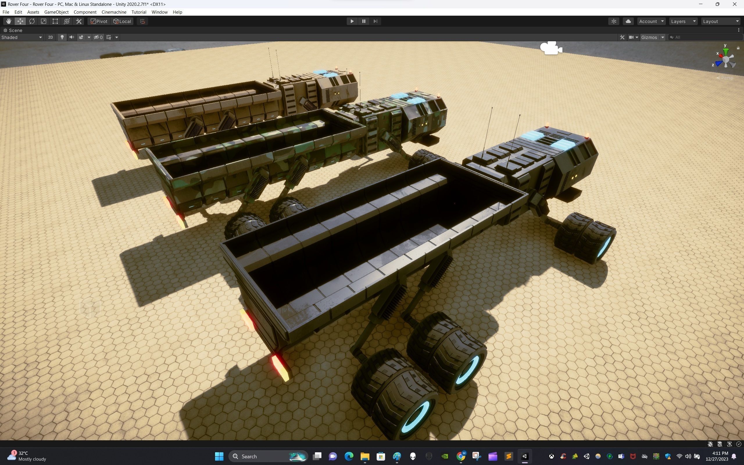 Rover Four Low-poly 3D model_19