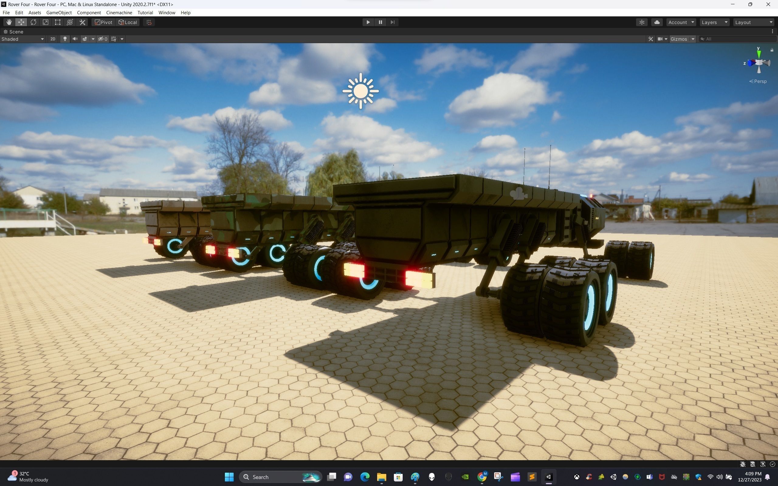 Rover Four Low-poly 3D model_17