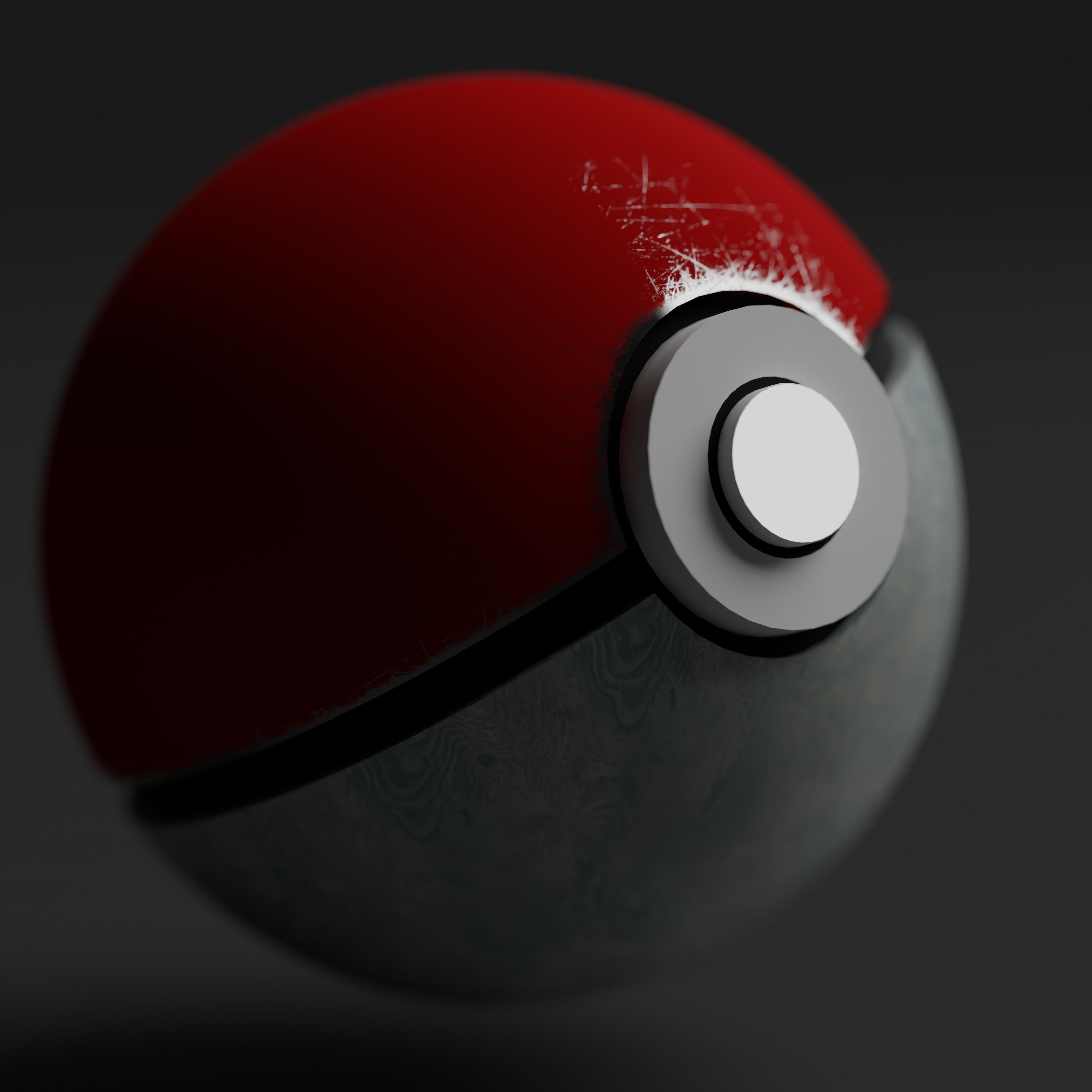 High Def PokeBall Free 3D model_2