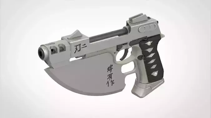 Modified Beretta 92FS from the movie Blade 2 2002 3d model 3D model