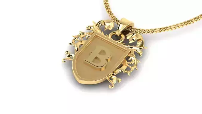 Letter- B - Pendant Name