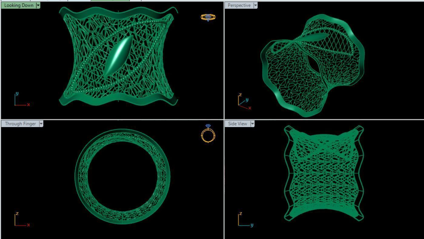 Fusion bangle light weight 3D print model_3