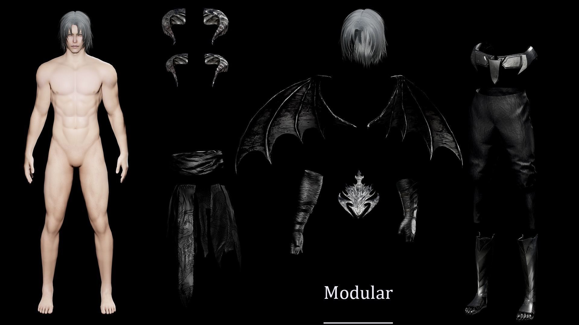 Incubus Azriel Low-poly 3D model_11