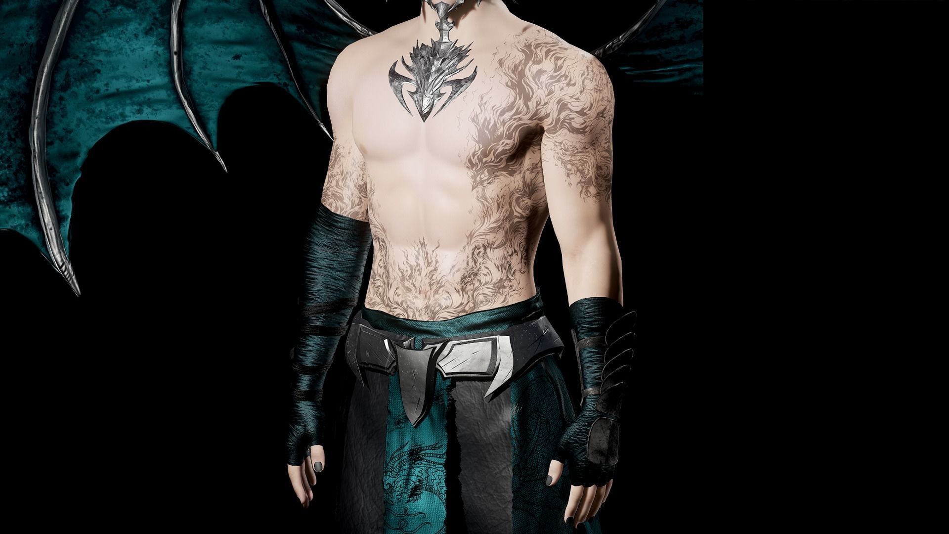 Incubus Azriel Low-poly 3D model_6