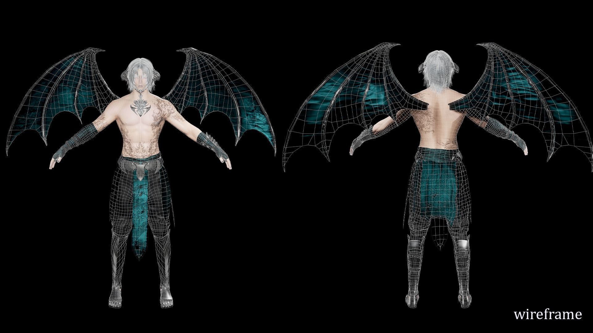 Incubus Azriel Low-poly 3D model_9