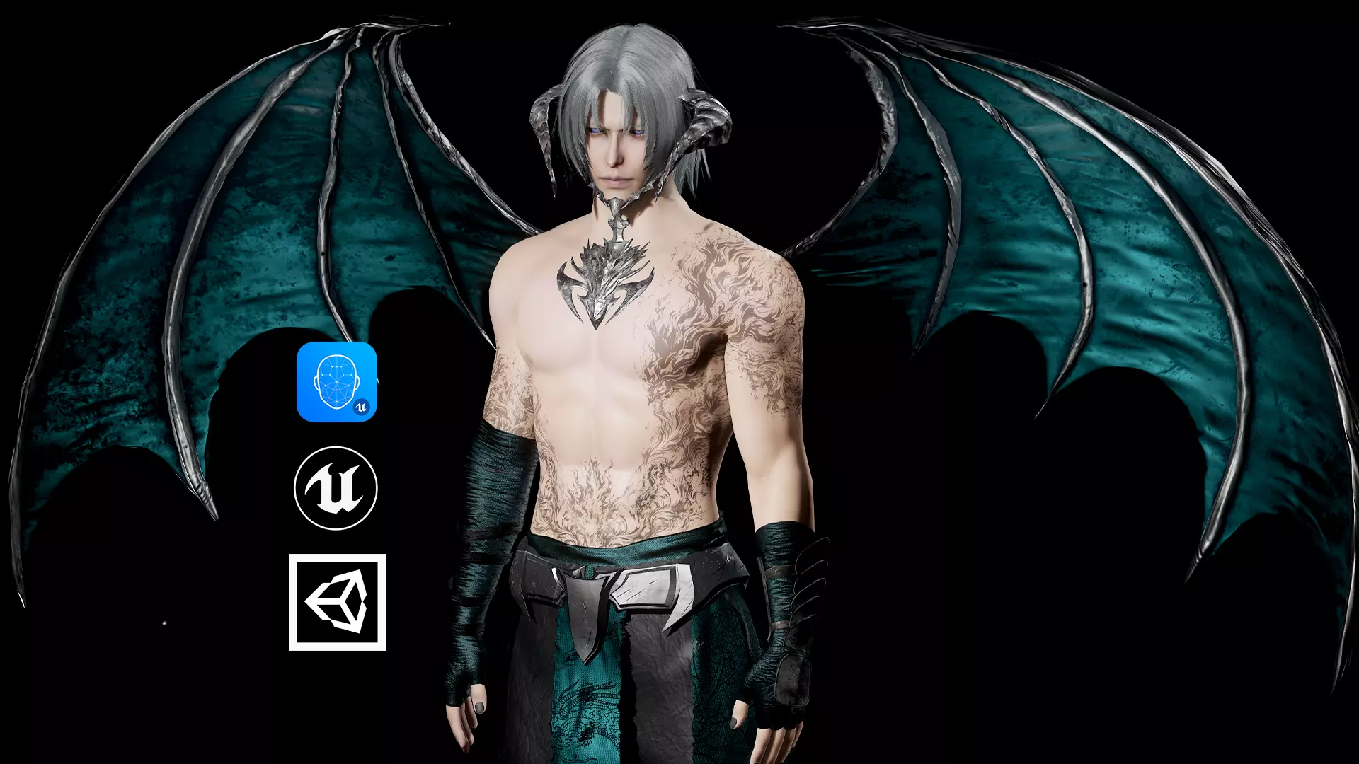 Incubus Azriel Low-poly 3D model_0