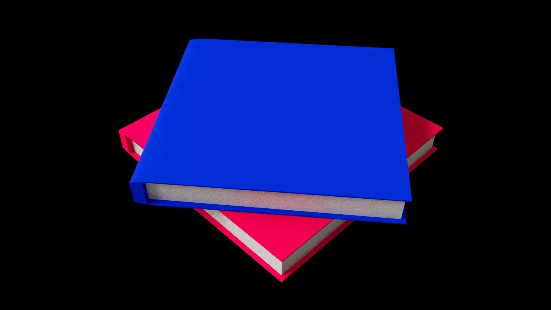 Books 3D Model Low-poly 3D model