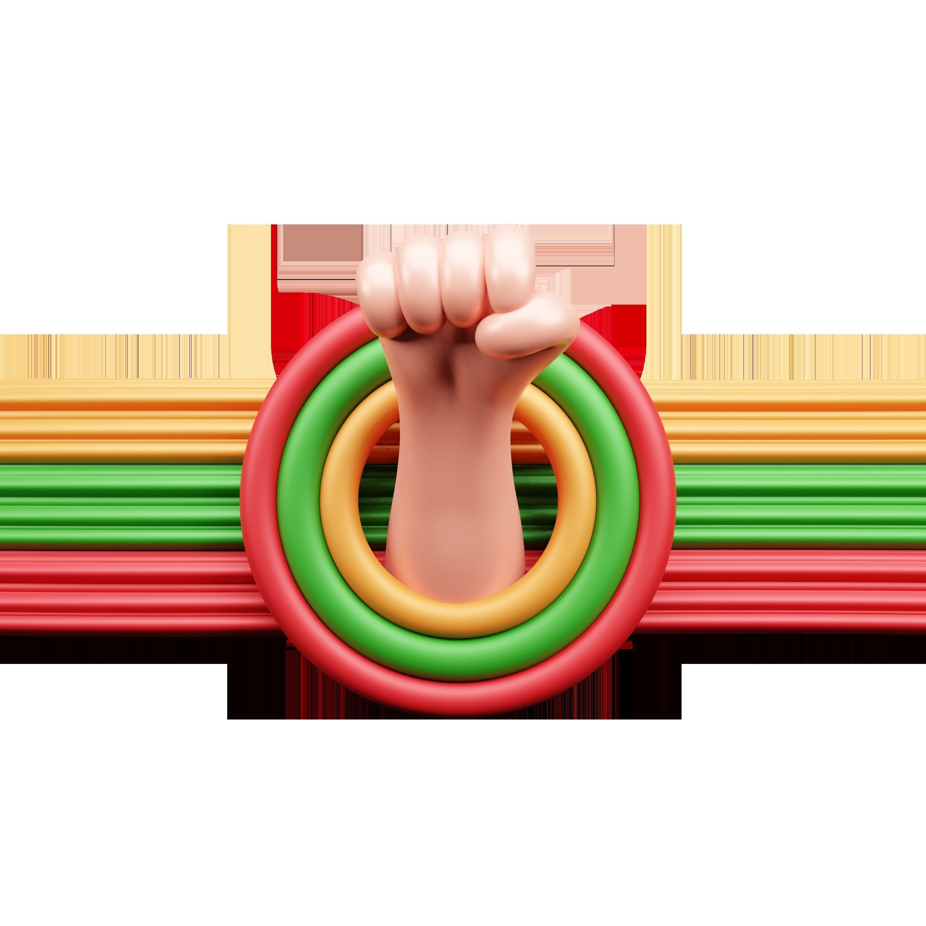 Black History Month 3d  Icon 3D model_24